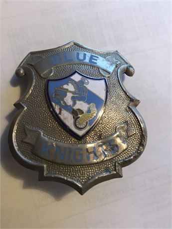 Vintage Blue Knights Police Motorcycle Club Badge