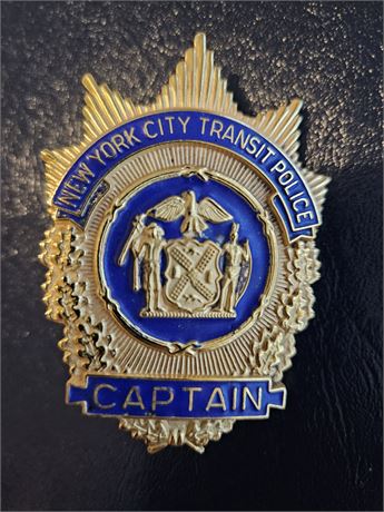 New York City Transit Police Captain Shield