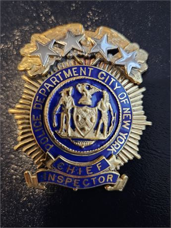 Police Department City of New York Chief Inspector Shield