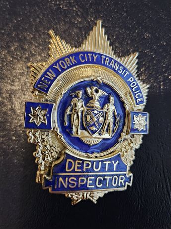 New York City Transit Police Department Deputy Inspector Shield
