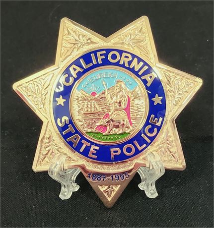 CALIFORNIA STATE POLICE COMMEMORATIVE BADGE