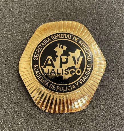 JALISCO STATE POLICE ACADEMY,  MEXICO, Mexican POLICE Policia Badge