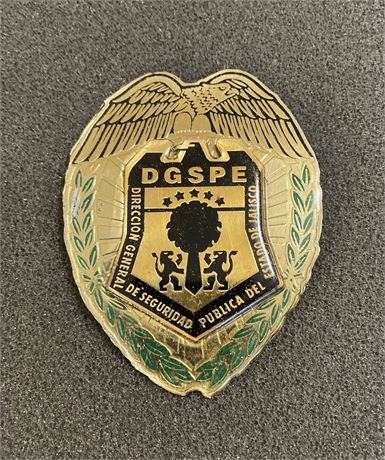 JALISCO STATE POLICE, MEXICO, Mexican POLICE Policia Flat Badge