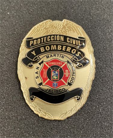 SAN MARTIN HIDALGO, Jalisco, MEXICO Mexican FIRE Bomberos Badge