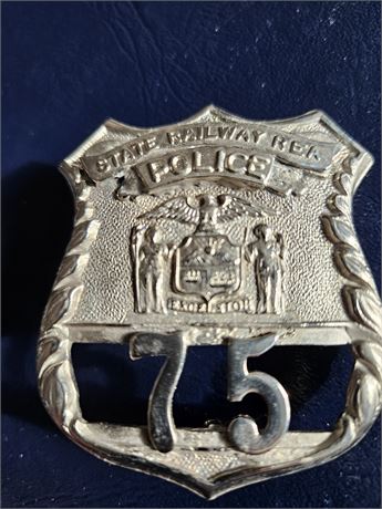 New York State Railway REA Police Shield