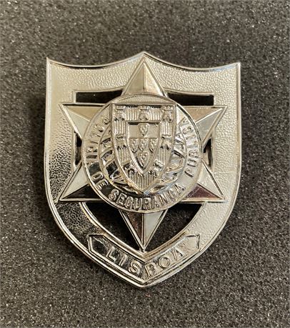 Old LISBON, Portugal POLICE Breast Badge