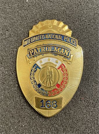 Marcos Era PHILIPPINES Integrated National Police PATROLMAN Badge (INP)