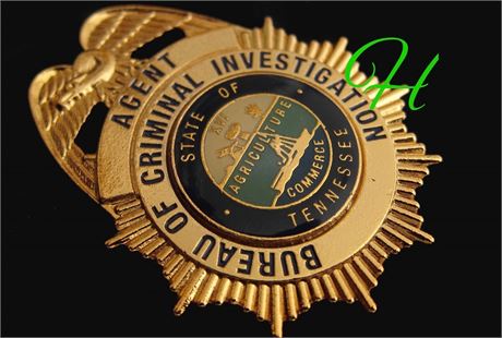 Police badge,  Agent, Bureau Of Criminal Investigation, Tennessee