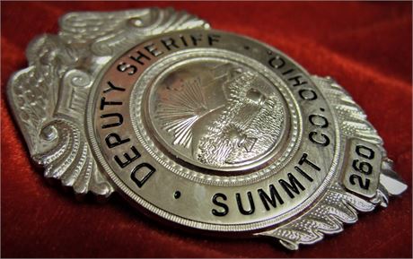 Police badge / Deputy Sheriff, Summit County, Ohio, hallmark