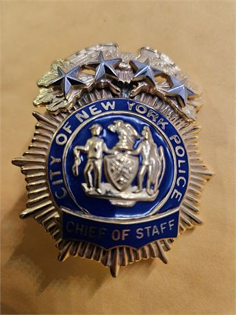 City of New York Police Department Chief of Staff Shield