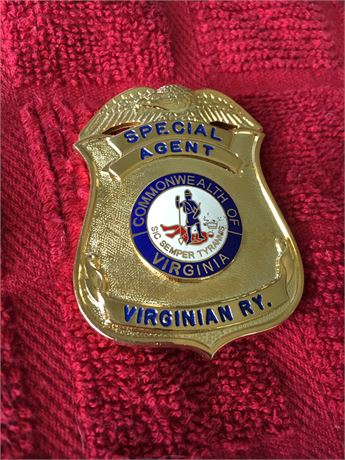 Special Agent Virginian Railway badge