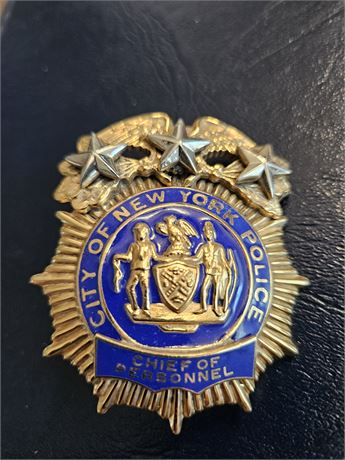 City of New York Police Chief of Personnel Shield