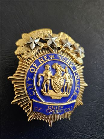 City of New York Police Chief of Operations Shield