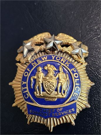 City of New York Police Chief of Support Services Shield