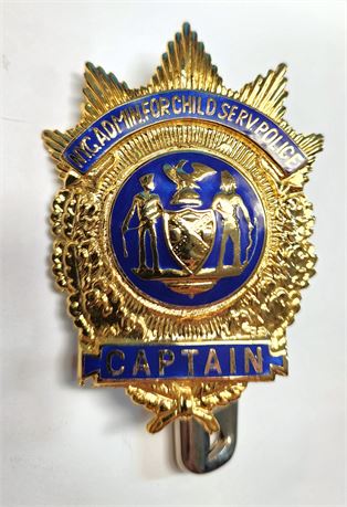 NYC Administration for Children's Services Police Captain Full Size 2nd badge