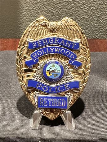 Hollywood Police Sergeants Badge