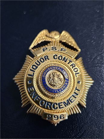 Pennsylvania State Police Liquor Control Enforcement Officer Shield
