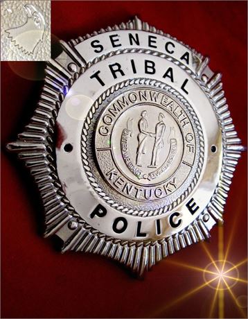 Police badge / Seneca, Tribal Police, Kentucky,  hallmark