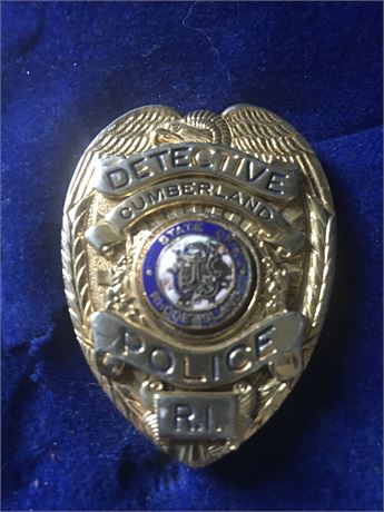 Cumberland Rhode Island Police Detective badge