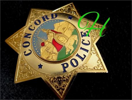 Police badge, Concord Police, California / hallmark