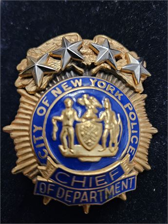 City of New York Police Chief of Department Shield