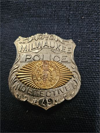 Milwaukee Wisconsin Police Department Detective Shield
