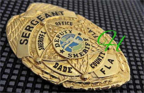 Sergeant, Sheriff's Office Dade County,  Florida / "Miami Vice"- badge