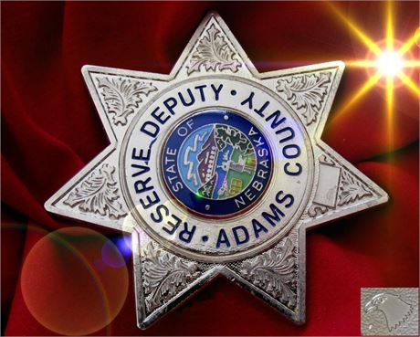 Police badge, Deputy, Adams County, Nebraska / OFFER