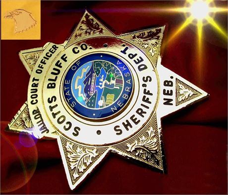 Police badge / Sheriff's Department, Scotts Bluff County, Nebraska, hallmark