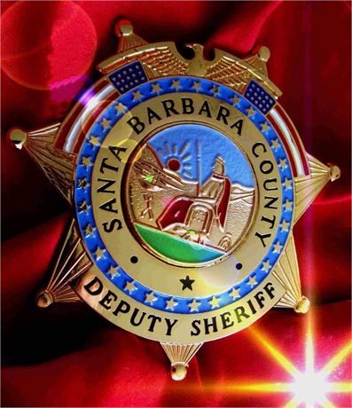 Police badge,  Deputy Sheriff, Santa Barbara County / California