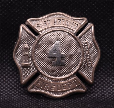 Port Arthur Texas Fire Department Badge - Vintage Beautiful