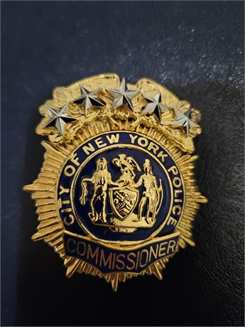City of New York Police Department Commissioner Shield