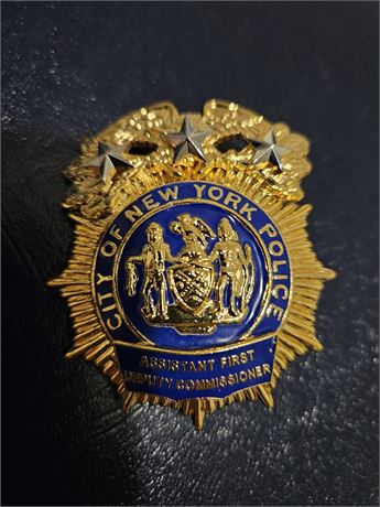 City of New York Police Department Assistant First Deputy Commissioner Shield
