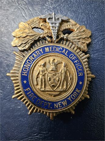 New York City Fire Department Honorary Medical Officer Shield