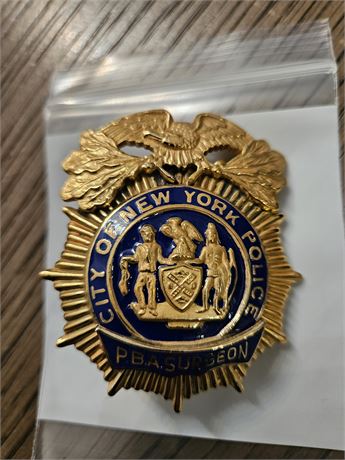 New York City Police Department PBA Surgeon Shield