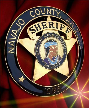 Police badge, Sheriff, Navajo County, Arizona / hallmark / SALE !!