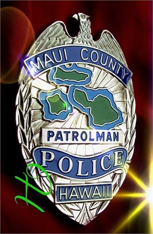 Police badge / Patrolman, Maui County Police, Hawaii