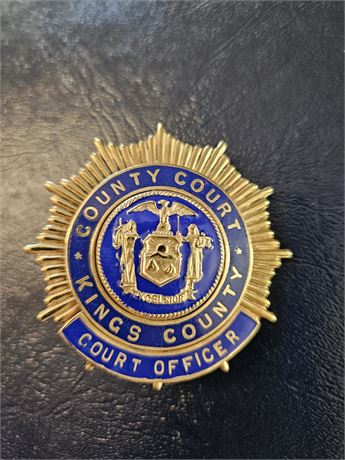 New York State Kings County Court Officer Shield