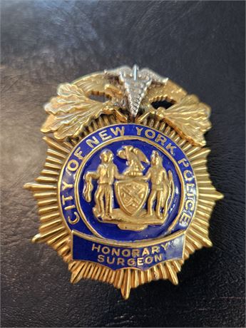 City of New York Police Department Honorary Surgeon Shield
