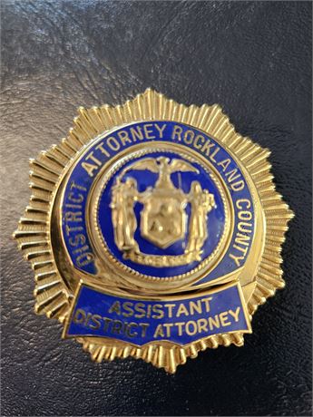 Rockland County New York Assistant District Attorney Shield