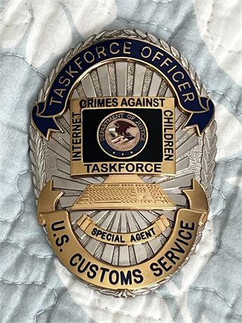 US Customs Service Task Force Badge