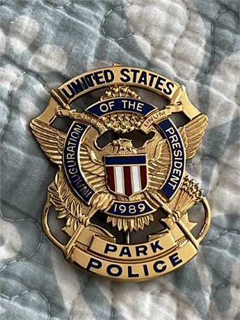 1989 US Park Police Inaugural Badge