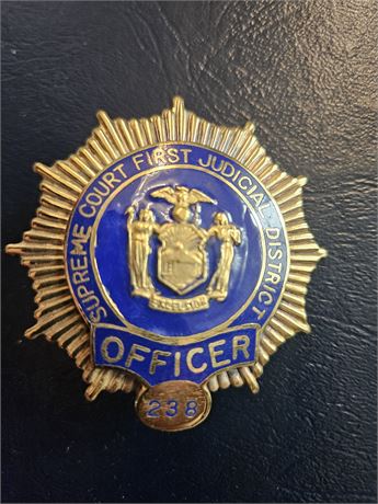 New York State Supreme Court Officer Shield