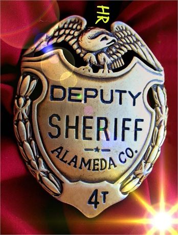 Police badge / Deputy Sheriff, Alameda County, California, hallmark