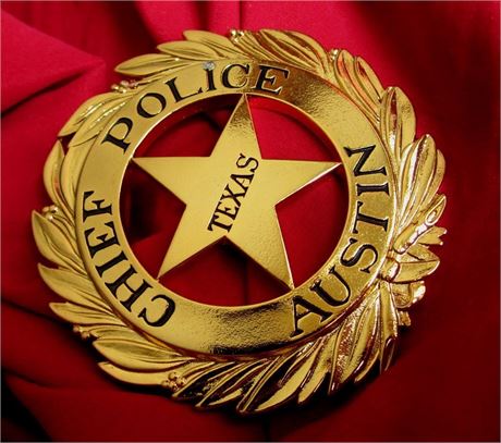 Police badge / * Chief Police *, Austin, TEXAS,  hallmark