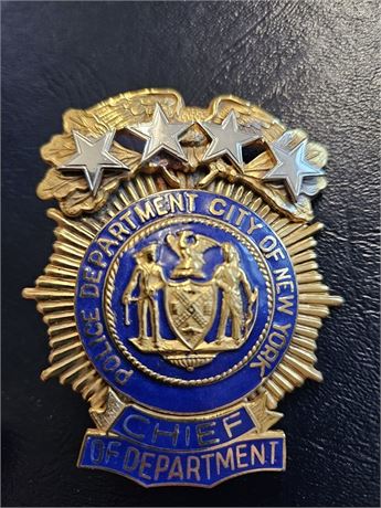 New York City Police Department Chief of Department Shield