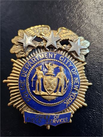 City of New York Police Department Chief of Field Services Shield