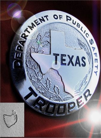 Police badge / * Trooper * , Department Of Public Safety,  Texas, hallmark