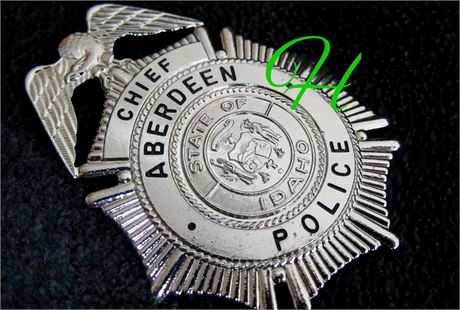 Chief, Aberdeen Police, State of Idaho / Seldom / rare