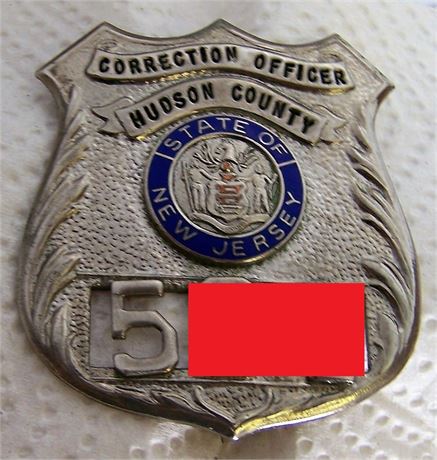 Older Hudson County NJ Corrections Badge and Patch set
